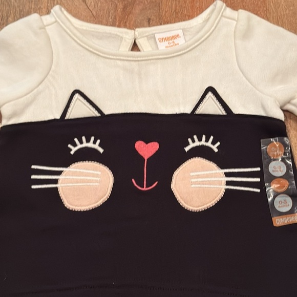 GYMBOREE • 0-3 months • kitty top - Picture 2 of 4